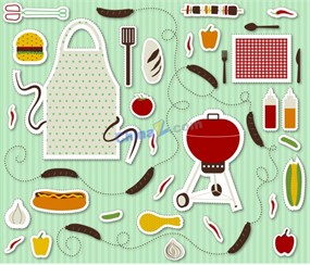 厨房烹饪矢量元素